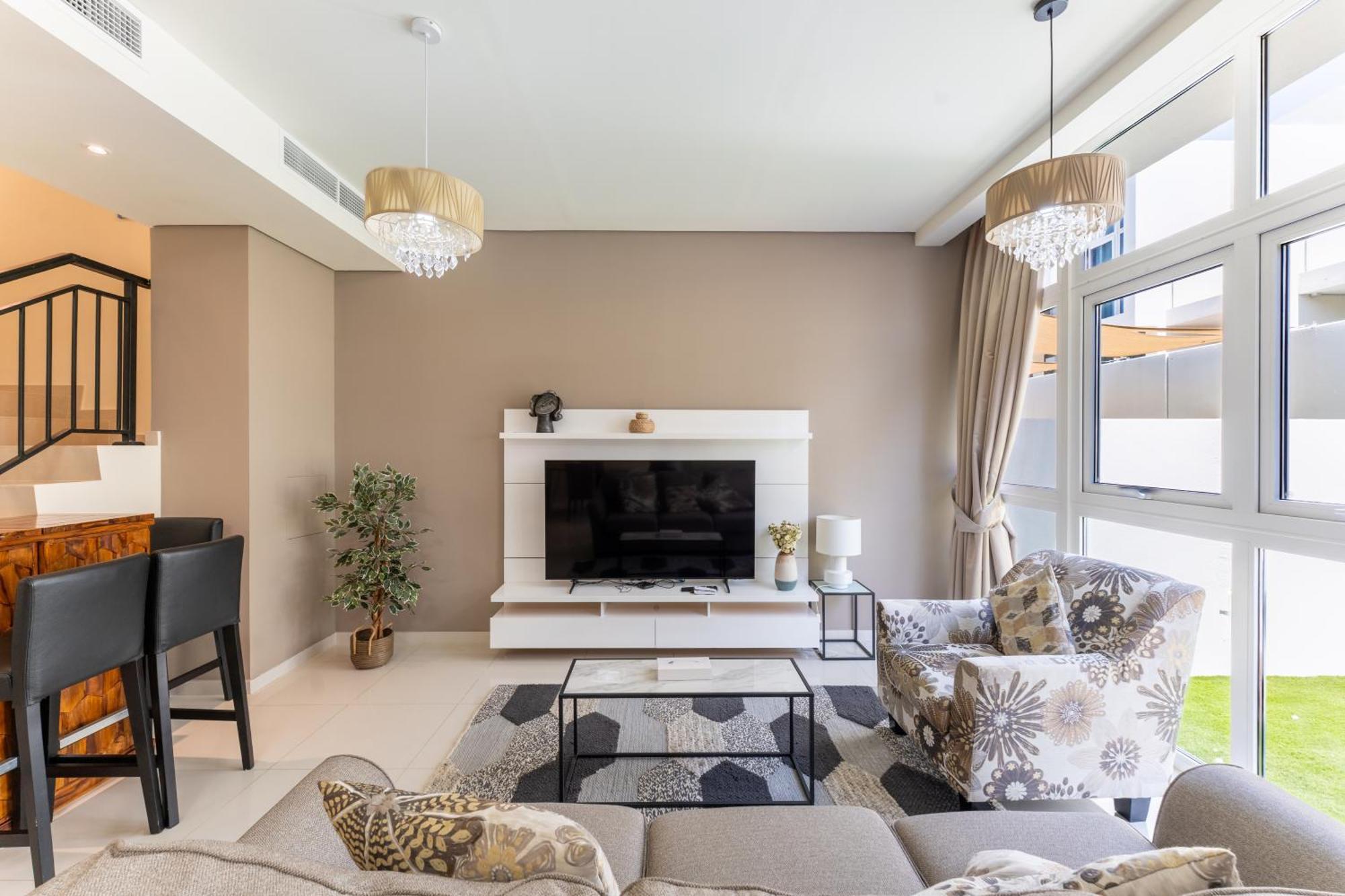 Villa Serene 3br With Private Backyard In Damac Hills 2 By Bhavan