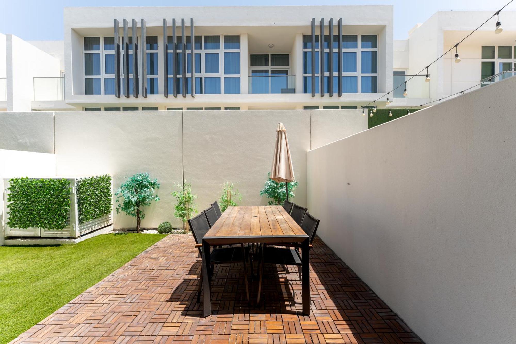 Serene 3br With Private Backyard In Damac Hills 2 By Bhavan Dubai